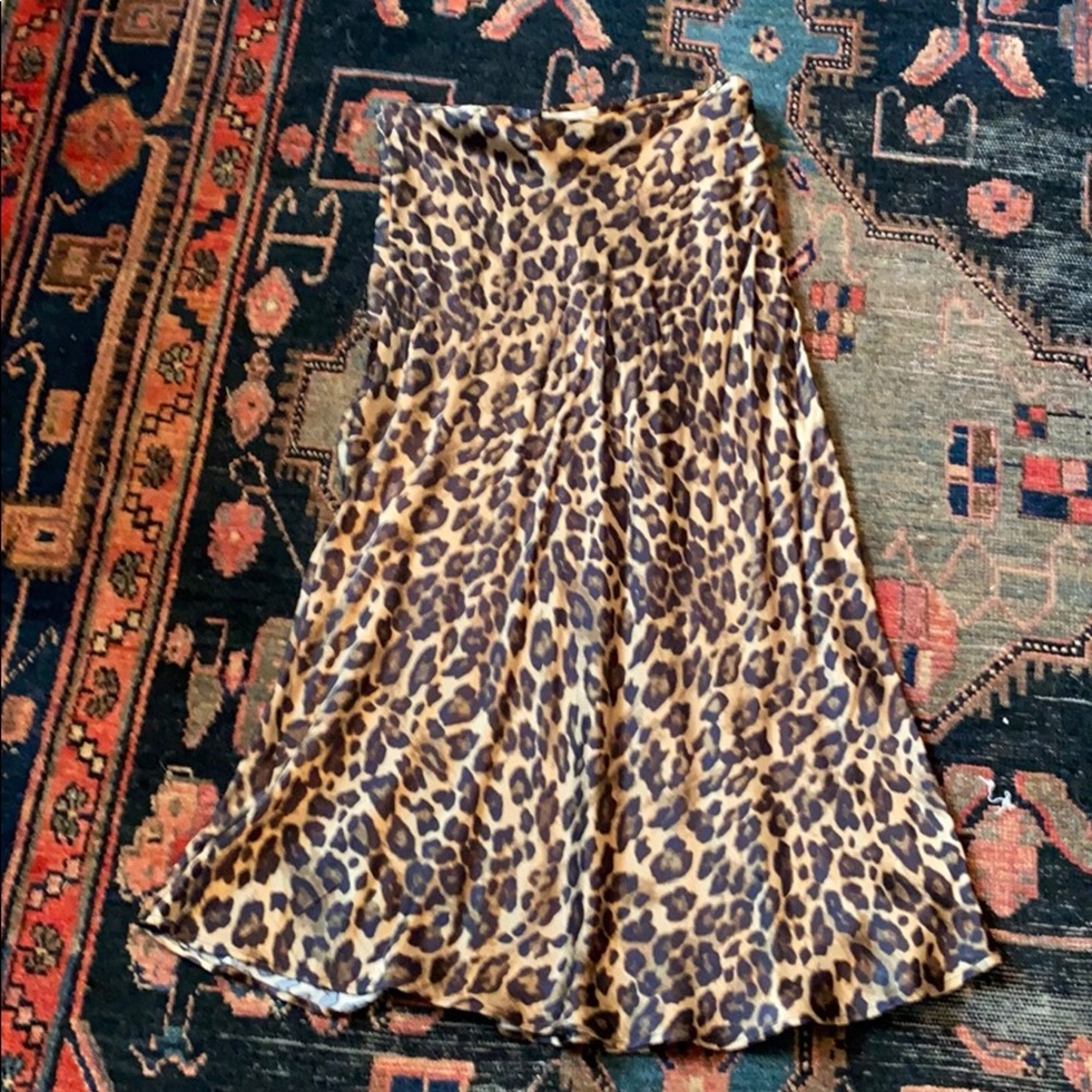 H&M satin midi skirt